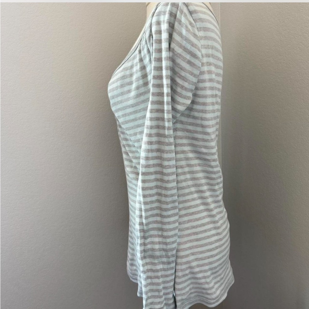 Striped Ribbed Long Sleeve - Picture 2 of 8